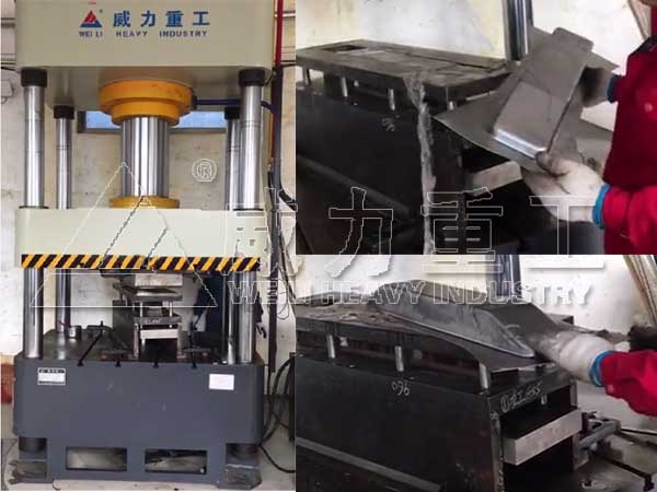 汽車內飾水箱成型液壓機客戶使用現場