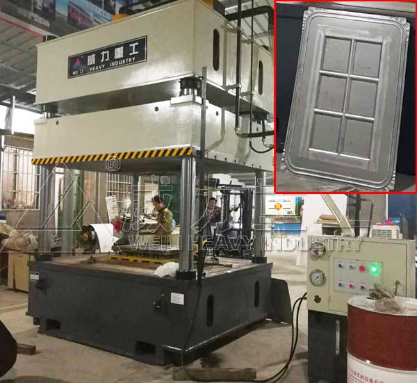 200噸不銹鋼櫥柜門拉伸液壓機